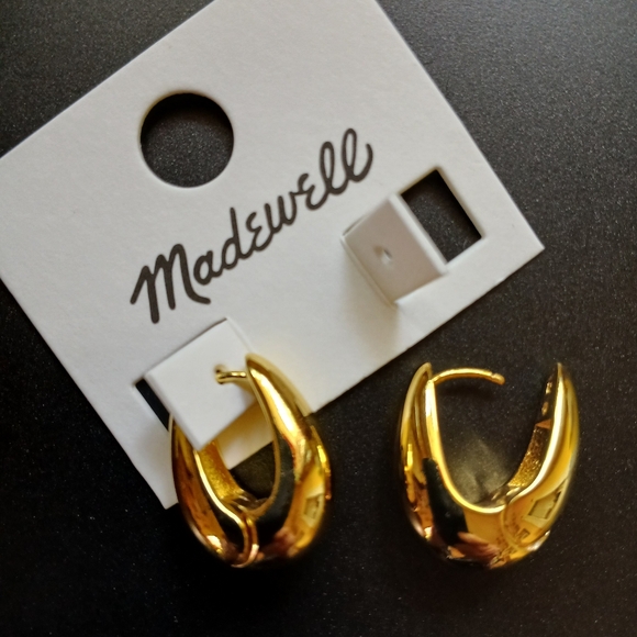 ✨️Madewell Puffy Teardrop Hoops✨️ - Picture 7 of 7